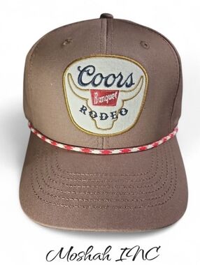 Coors Banquet Rodeo Embroidered Bull Hat Brown